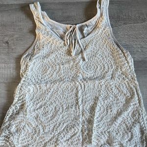 LC super cute white/lace tank top!